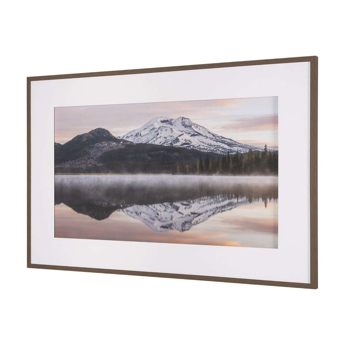 Misty Morn by Gary Blatter a Framed Photo Art Print Matted under Glass - Calgary Furniture Store