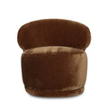 ROLLO CLUB CHAIR - DISTRESSED VELVET BRONZE - Calgary Furniture Store