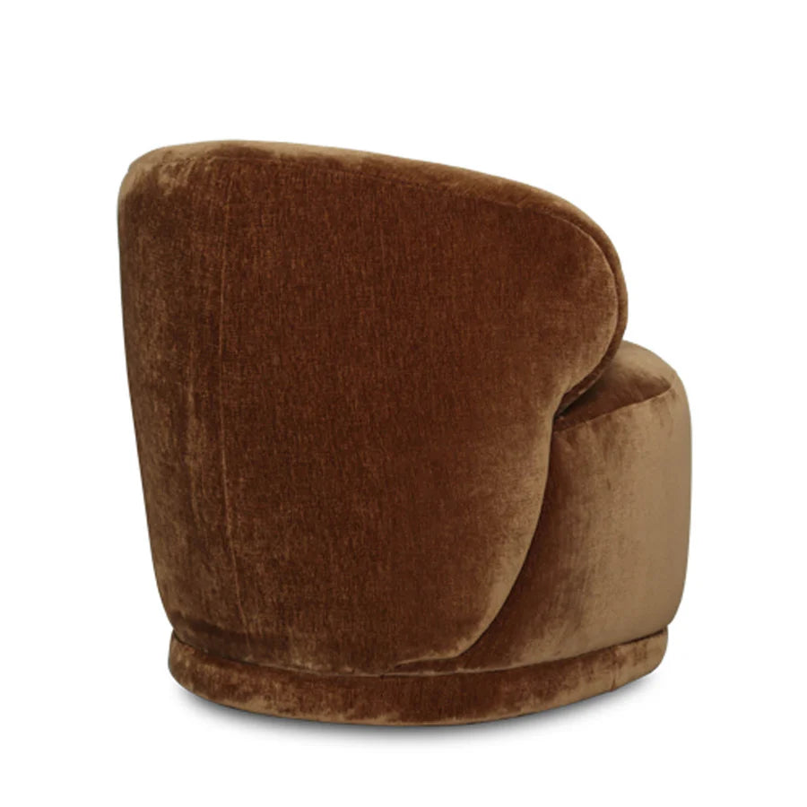 ROLLO CLUB CHAIR - DISTRESSED VELVET BRONZE - Calgary Furniture Store