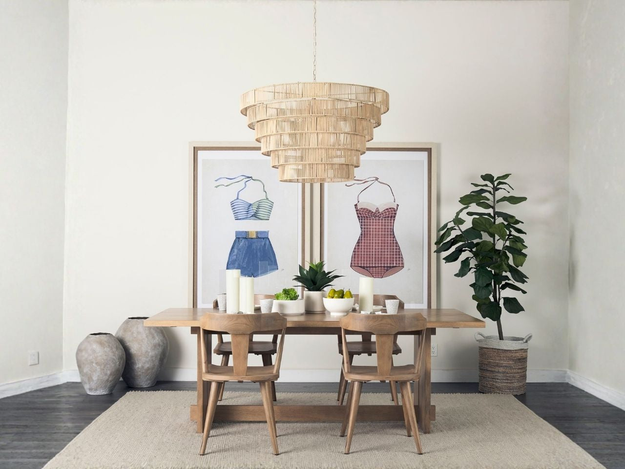 Aida Natural Dining Table | Calgary Furniture Store