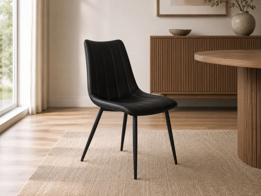 Alibi Dining Chair in Matte in a dining room setting. 
