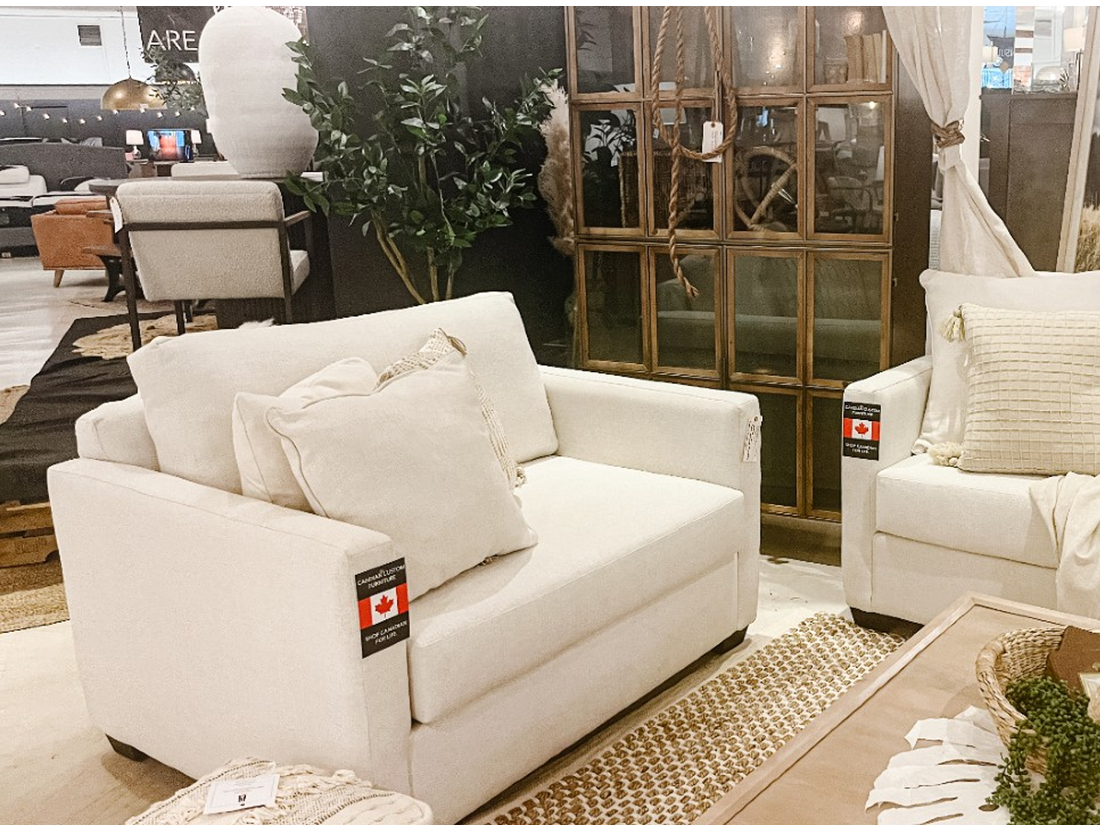 Amara Custom loveseat | Calgary Furniture Store