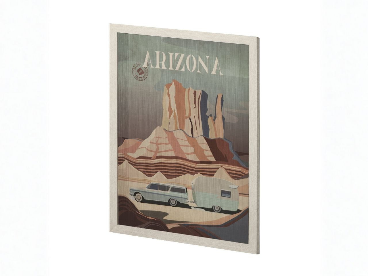 Arizona Go USA (L) Framed Art Print in Calgary in a white background
