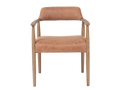Artemis Dining Chair - Hunter Tan Leather Seat and back rest