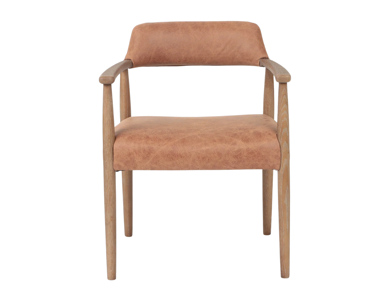 Artemis Dining Chair - Hunter Tan Leather Seat and back rest