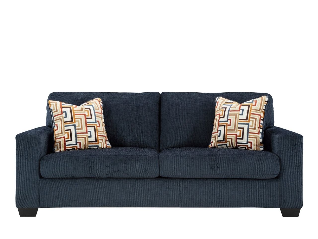 Aviemore Ink Sofa with Platform Foundation and Pillows in Calgary in a white background