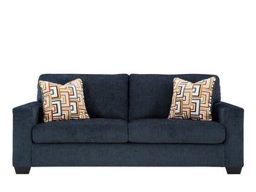 Aviemore Ink Sofa with Platform Foundation and Pillows in Calgary in a white background