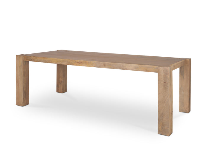 Beth Light Brown Wood Rectangular Dining Table