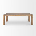 Beth Light Brown Wood Rectangular Dining Table - Calgary Furniture Store