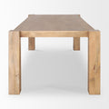 Beth Light Brown Wood Rectangular Dining Table - Calgary Furniture Store