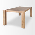Beth Light Brown Wood Rectangular Dining Table - Calgary Furniture Store