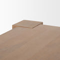 Beth Light Brown Wood Rectangular Dining Table - Calgary Furniture Store