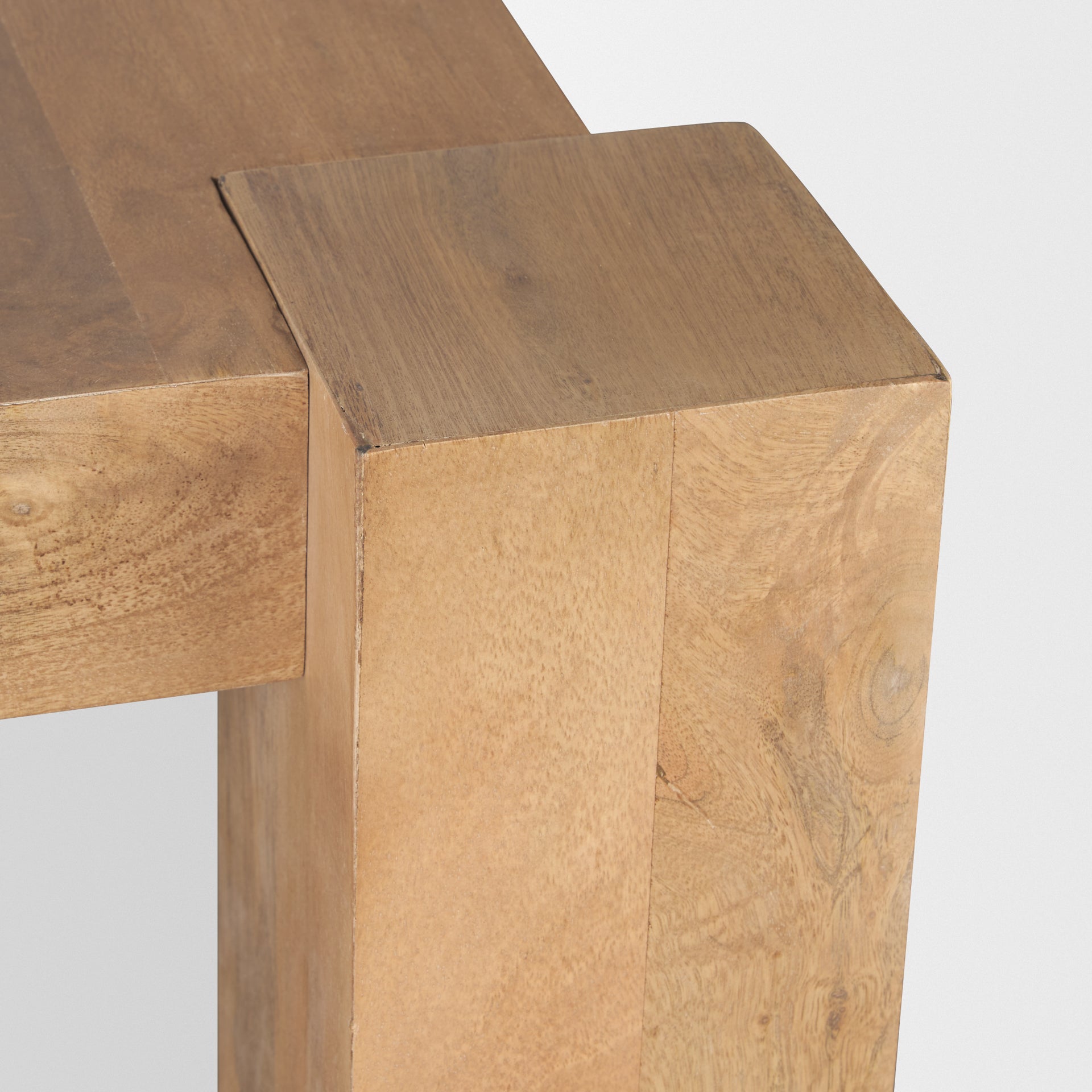 Beth Light Brown Wood Rectangular Dining Table - Calgary Furniture Store