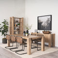Beth Light Brown Wood Rectangular Dining Table - Calgary Furniture Store