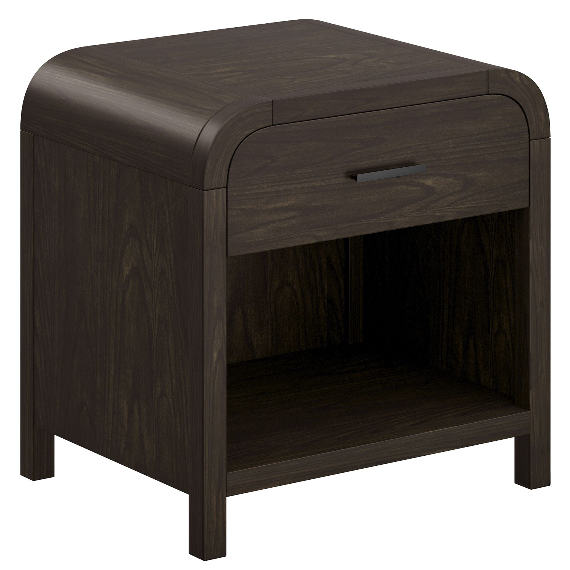 Bowman 1 Drawer Accent Table in Dark Walnut - Calgary Furniture Store