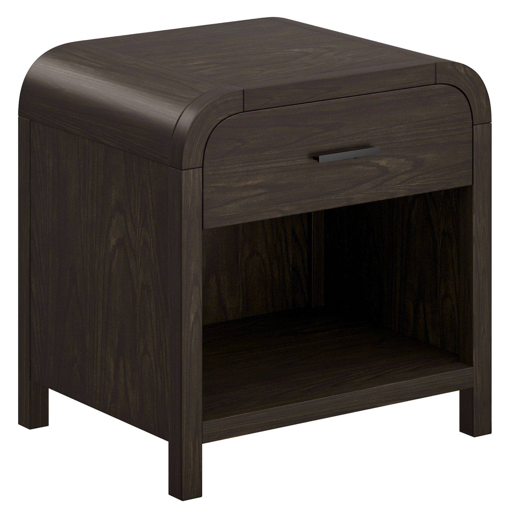 Bowman 1 Drawer Accent Table in Dark Walnut - Calgary Furniture Store