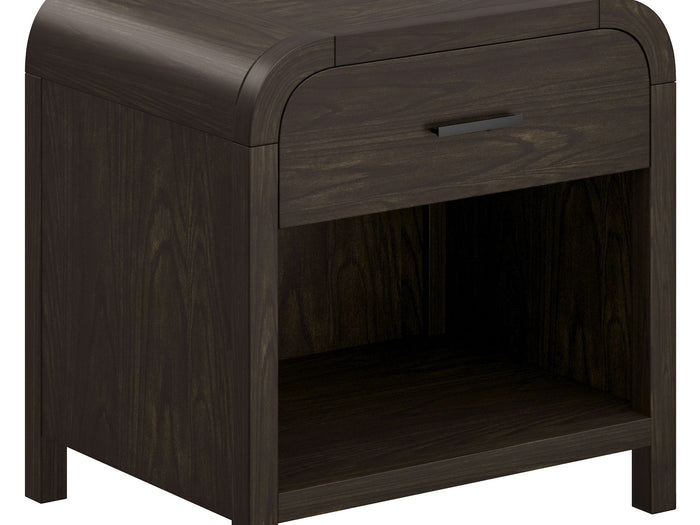 Bowman 1 Drawer Accent Table in Dark Walnut - Calgary Furniture Store