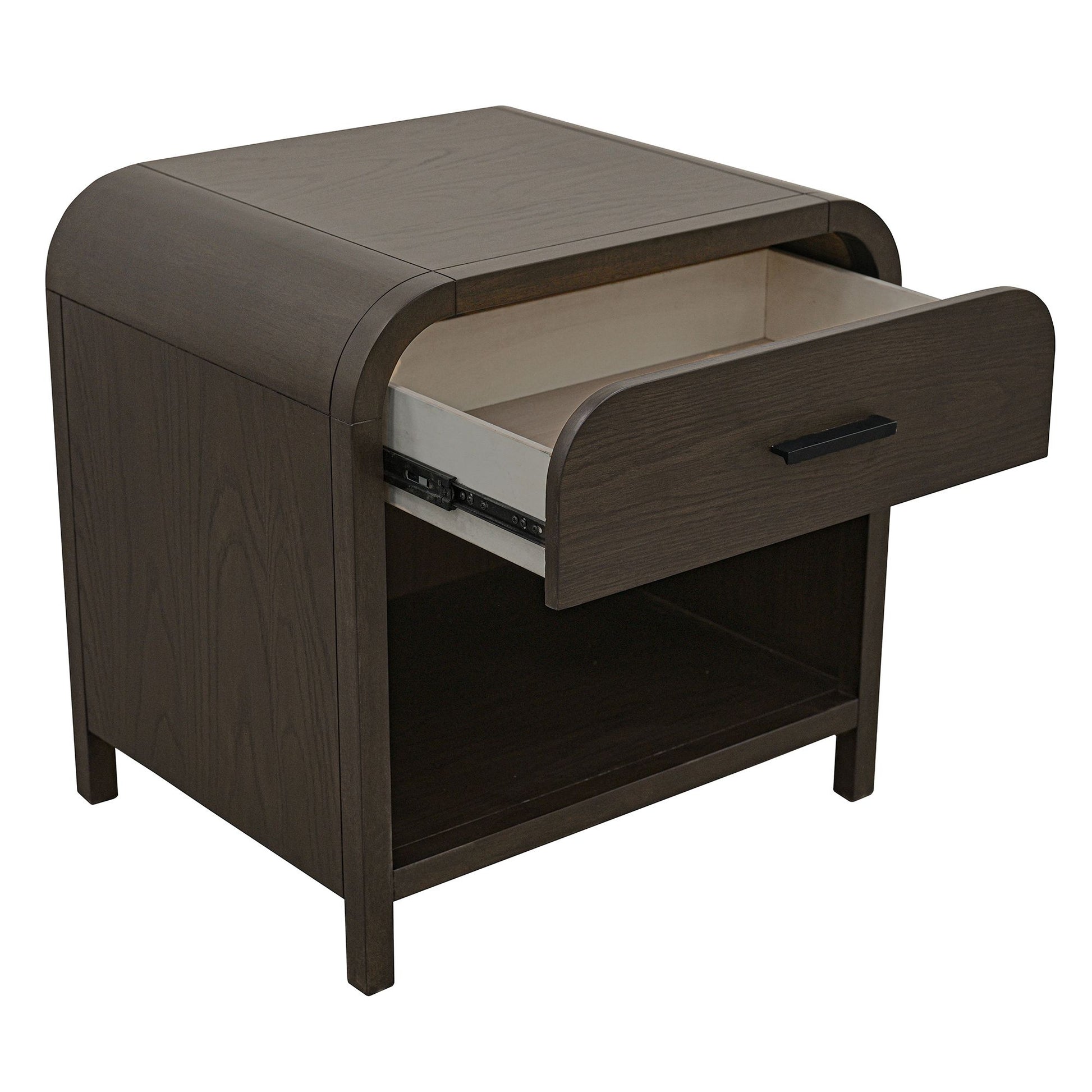 Bowman 1 Drawer Accent Table in Dark Walnut - Calgary Furniture Store