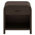 Bowman 1 Drawer Accent Table in Dark Walnut - Calgary Furniture Store