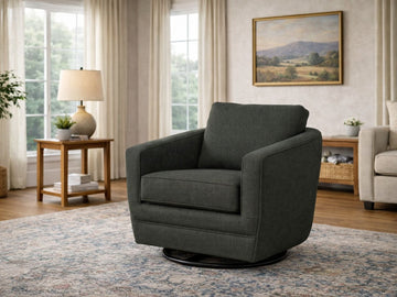 Baltimo Swivel Glider Accent Chair Evergreen