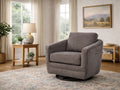 Baltimo Swivel Glider Accent Chair Pecan Brown