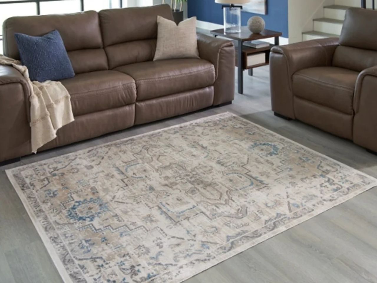 Barkham - Beige - Large Rug - Calgary Furniture Store