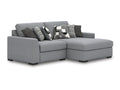 Bealton 2-Piece Modular Sectional Sofa with Chaise, Washable Covers in Calgary in a white background