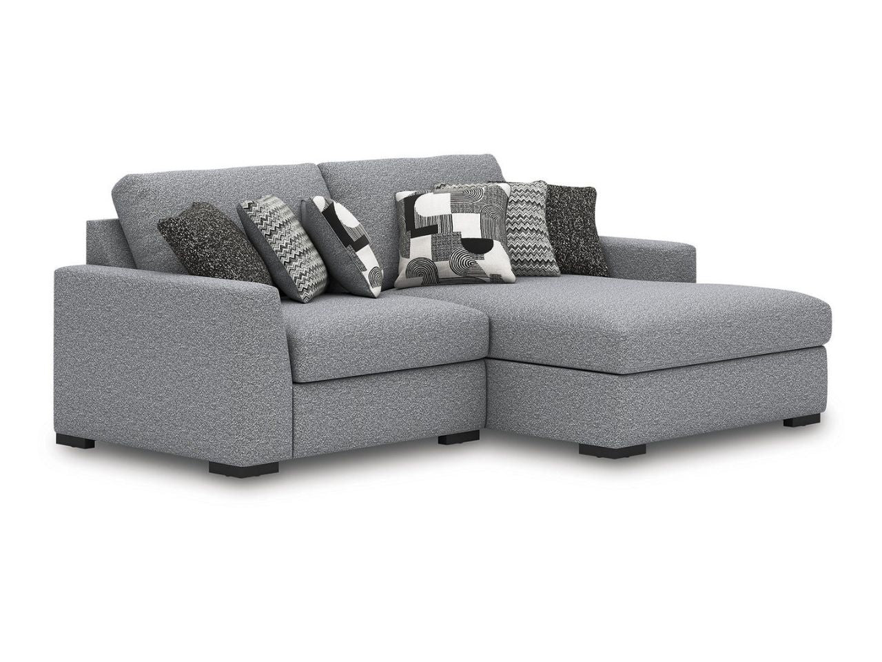 Bealton 2-Piece Modular Sectional Sofa with Chaise, Washable Covers in Calgary in a white background