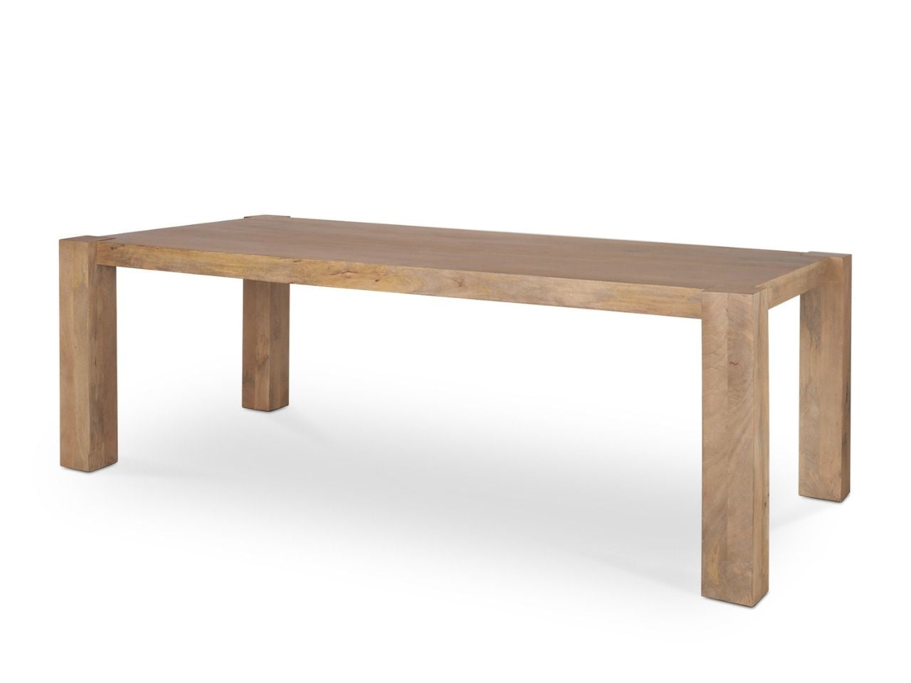 Beth Light Brown Wood Rectangular Dining Table - Calgary Furniture Store