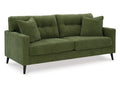 Bixler Tufted Polyester Upholstered Olive Sofa with Plush Cushioning in Calgary in a white background