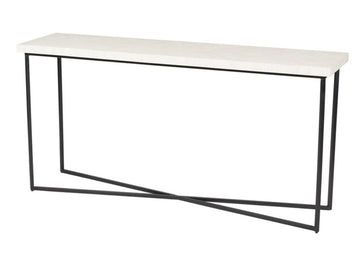 Boys Avenue Console Table- Bone Inlay in a white background