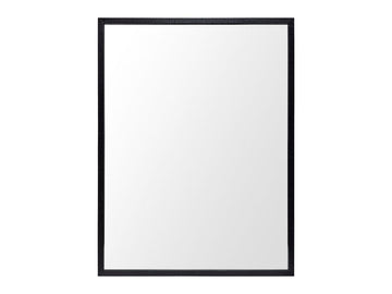 Bristol Black Wood Frame Bathroom Vanity Mirror in Calgary in a white background
