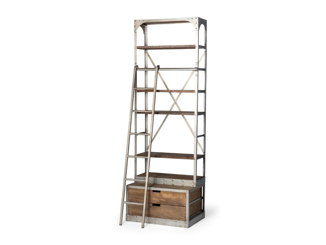 Brodie V Vertical Shelving Unit in Calgary in a white background
