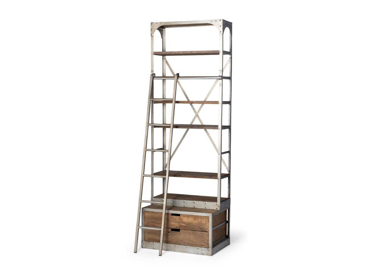 Brodie V Vertical Shelving Unit in Calgary in a white background