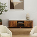 Camden Media Cabinet in Walnut & White - Calgary Furniture Store