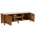 Camden Media Cabinet in Walnut & White - Calgary Furniture Store