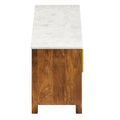 Camden Media Cabinet in Walnut & White - Calgary Furniture Store