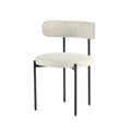 CLEO DINING CHAIR - MACADAMIA TRAVERTINE - Calgary Furniture Store