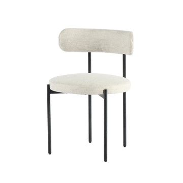 CLEO DINING CHAIR - MACADAMIA TRAVERTINE - Calgary Furniture Store