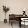 CLEO DINING CHAIR - MACADAMIA TRAVERTINE - Calgary Furniture Store