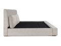 Cabalynn King Upholstered Bed - Light Brown Linen-Look Fabric Headboard