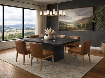 Canmore 54in Square Dining Table Solid Wood Options Multiple Finishes in Calgary