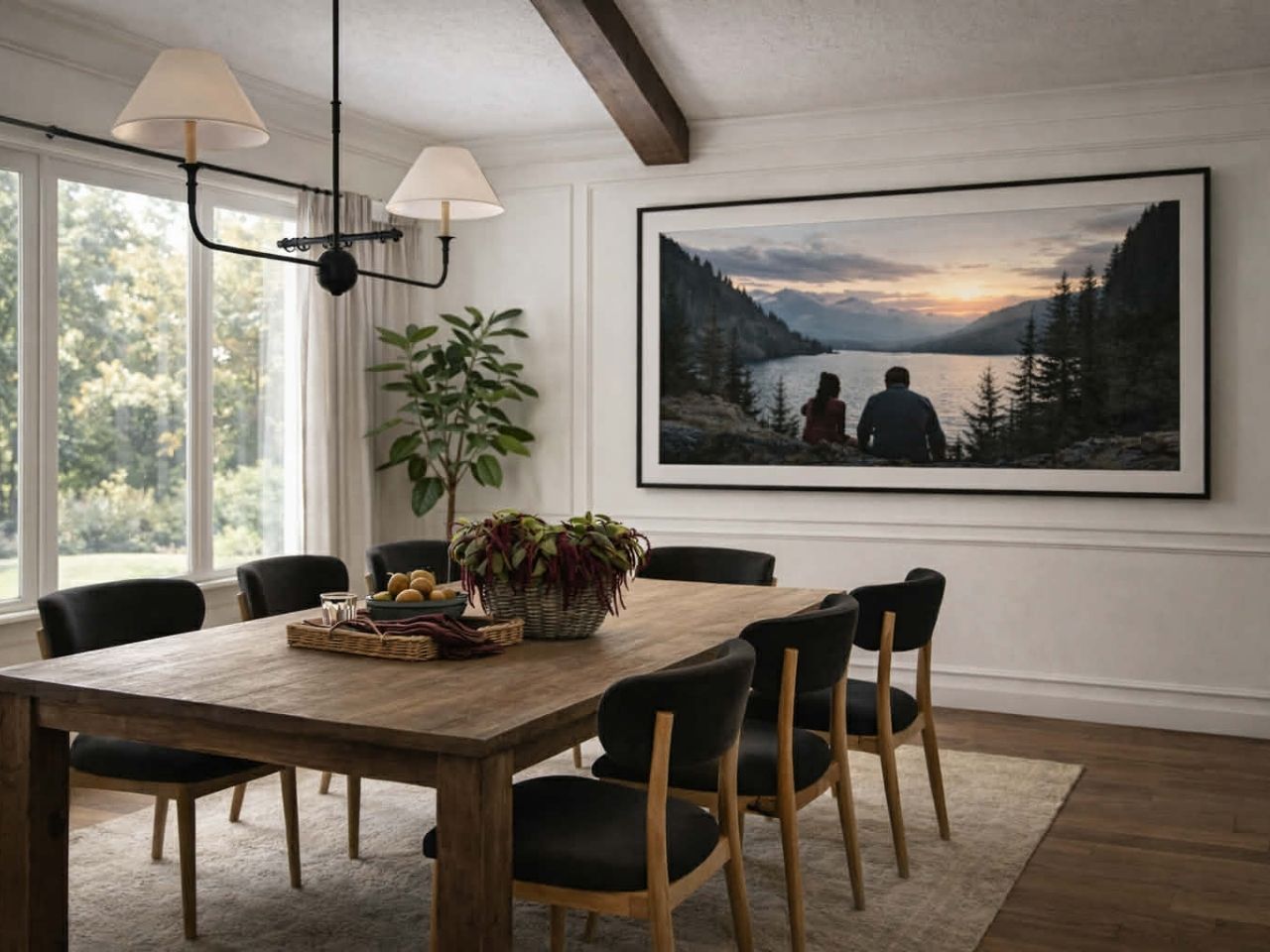 Classic Solid Wood Dining Table in Calgary
