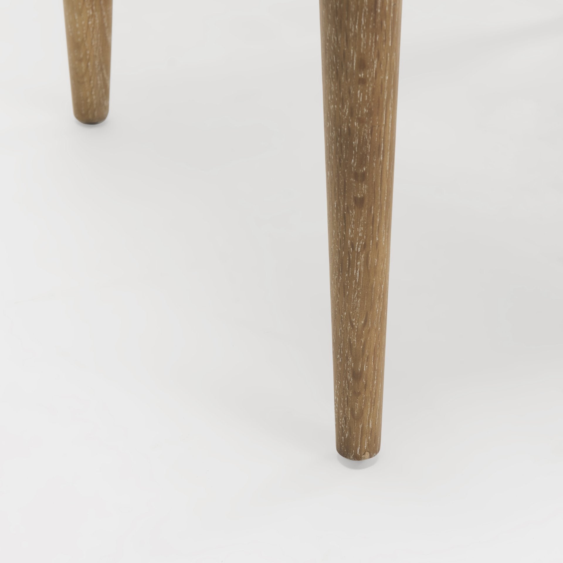 Cline Cream Fabric Upholstered and Light Brown Wood Dining Chair - Calgary Furniture Store