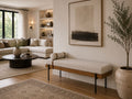 Colburne Bench in Calgary in a living room hallway. 