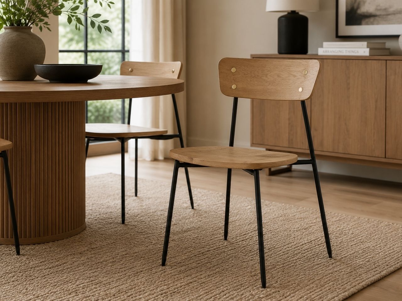 Colton Dining Chair in a dining room setting. 