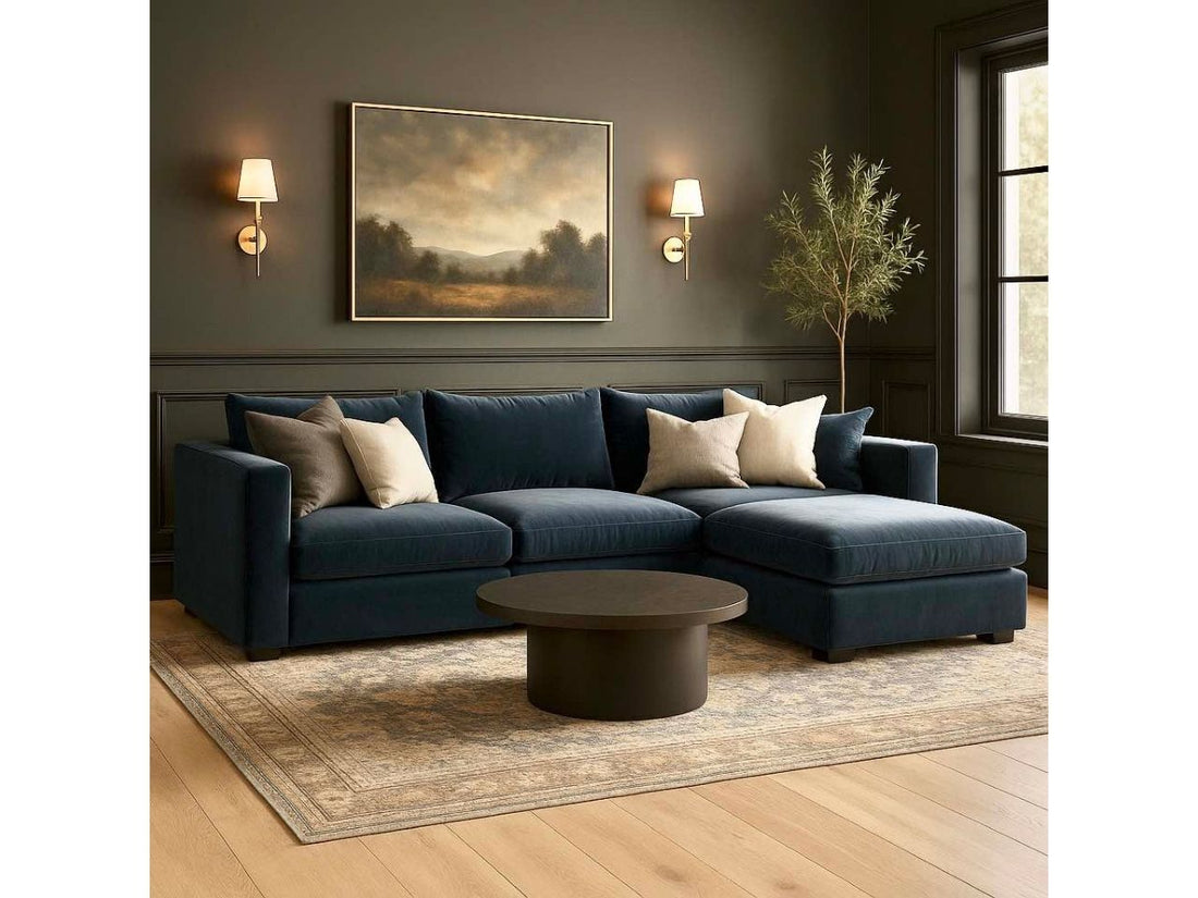 Custom_4-pc_Cloud_Modular_Sectional in Calgary on a white background