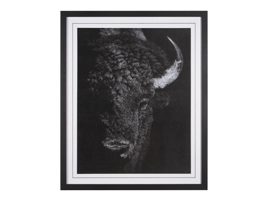 Custom Black Glimpse I Hand Embellished Framed Photo Art Print in Calgary in a white background