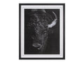 Custom Black Glimpse I Hand Embellished Framed Photo Art Print in Calgary in a white background