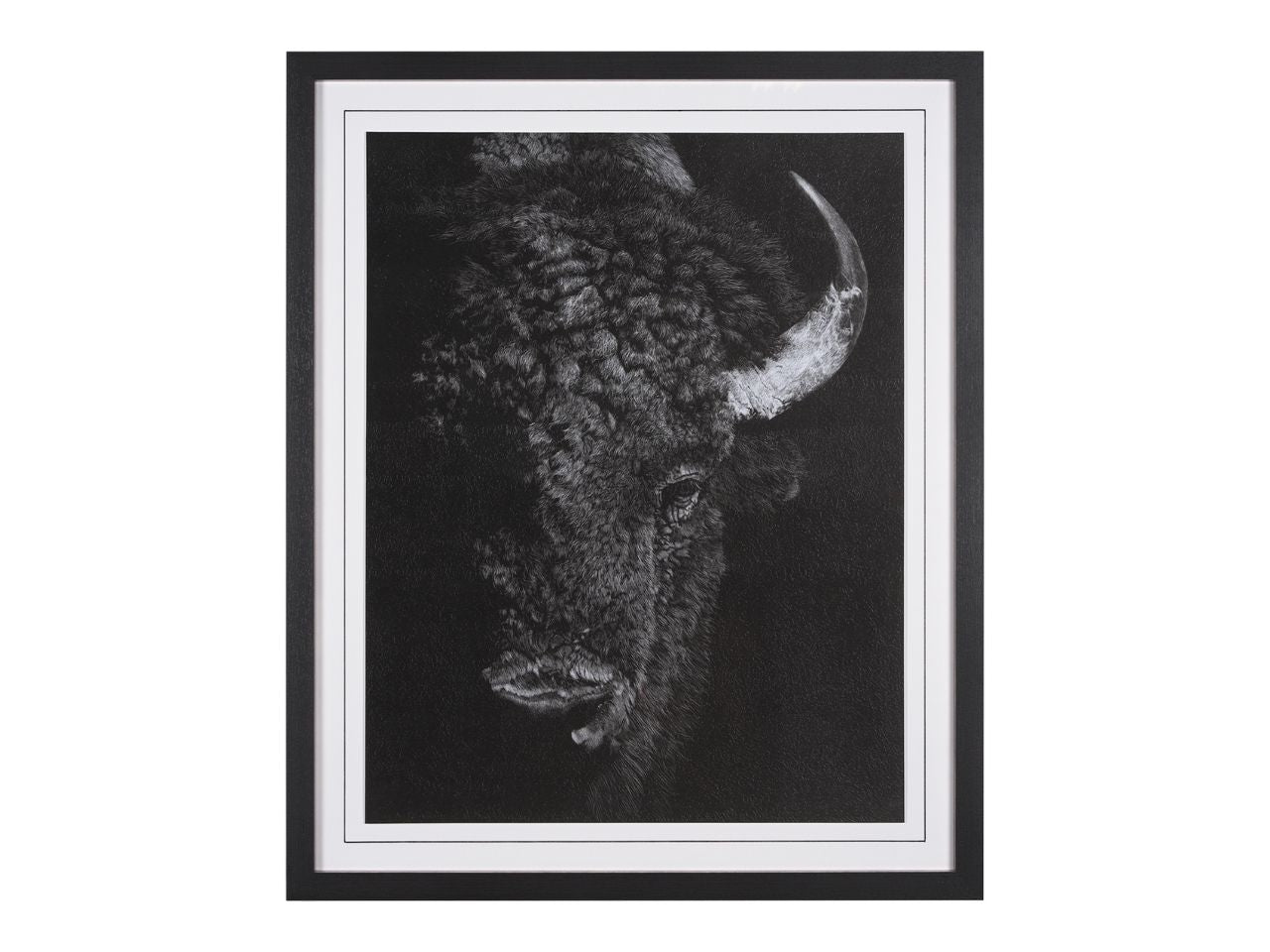 Custom Black Glimpse I Hand Embellished Framed Photo Art Print in Calgary in a white background
